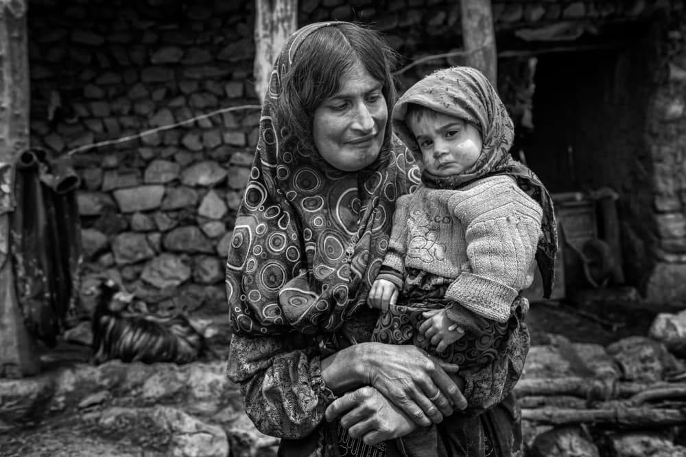 Rural Mother and Child by Mohammadreza Momeni — canvas wall art