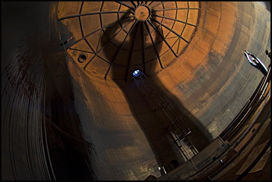 Cavernous Industrial Dome by Milan Malovrh — canvas wall art