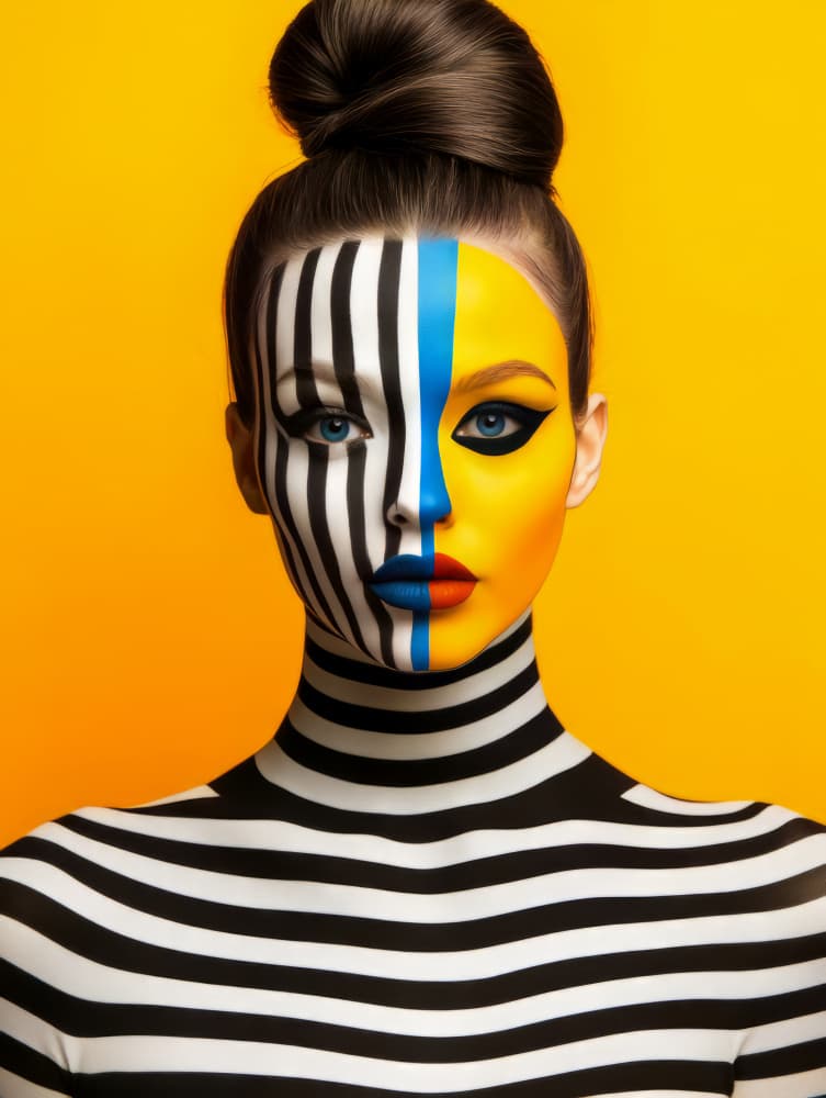 Pop Art Portrait by Bilge Paksoylu — canvas wall art