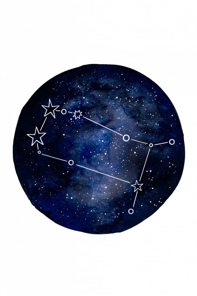 Dreamy Gemini Night Sky by EMELIEmaria — canvas wall art