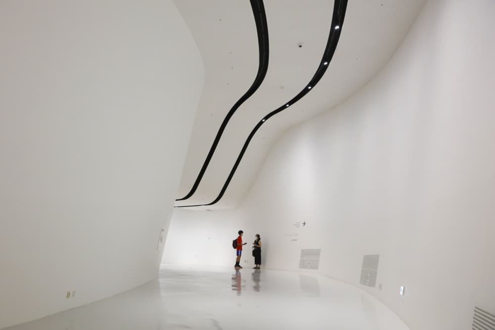 Modern White Curves by Shin Woo Ryu — canvas wall art