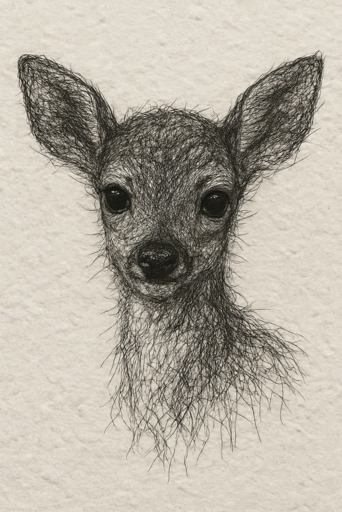 Gentle Fawn Portrait by Natalie Bruns — canvas wall art