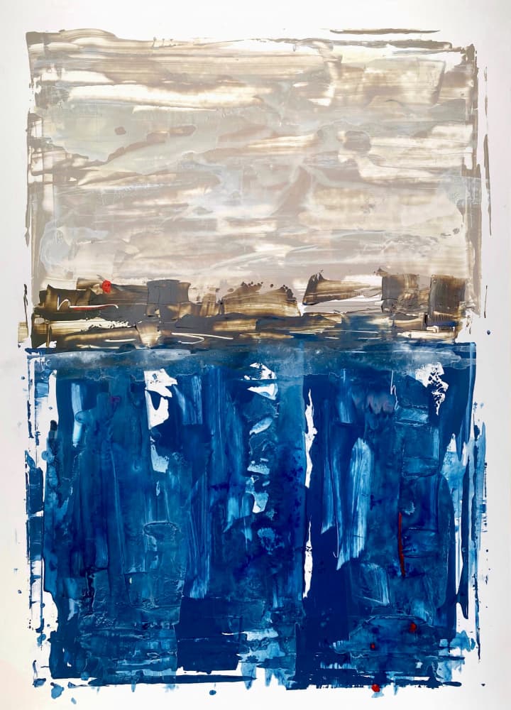 Abstract City Waters by Gustaf Tidholm — canvas wall art