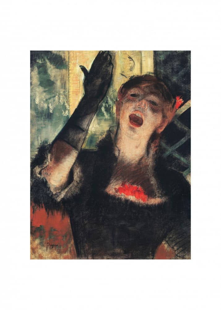 Café Singer No.2 by Edgar Degas — canvas wall art