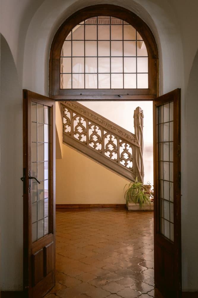 Ornate Staircase Entryway by Aimee Giles — canvas wall art