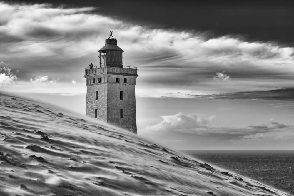 Windswept Lighthouse Dune by Andreas Klesse — canvas wall art