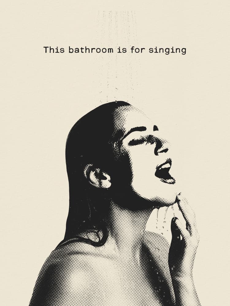 Joyful Shower Song by Andreas Magnusson — canvas wall art
