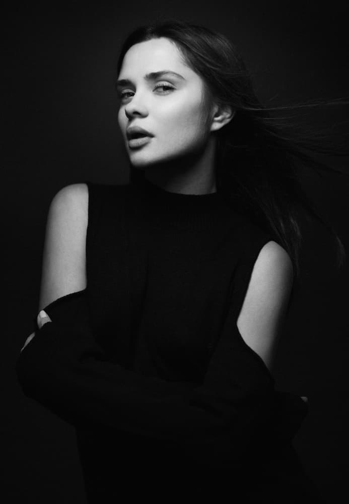 Elegant Dark Portrait by Artem Vasilenko — canvas wall art