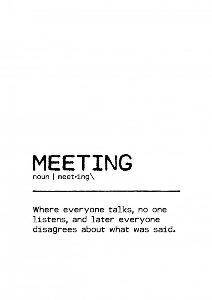 Meeting Humorous Definition by Orara Studio — canvas wall art