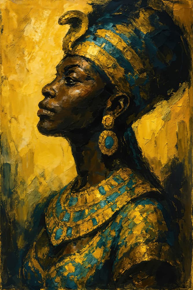 Regal African Empress by Natalie Bruns — canvas wall art