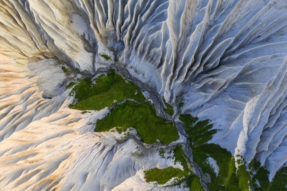 Aerial Green Valley by Alexey Kharitonov — canvas wall art