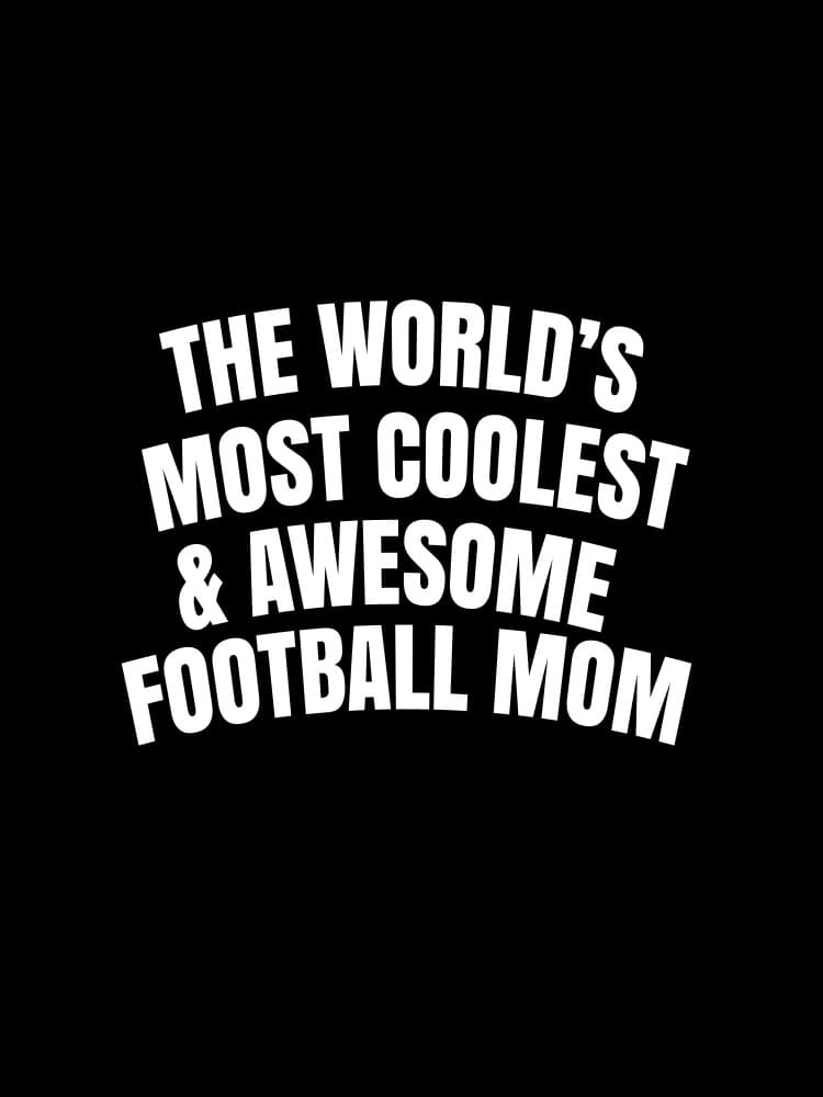Awesome Football Mom by Happie Eagle — canvas wall art