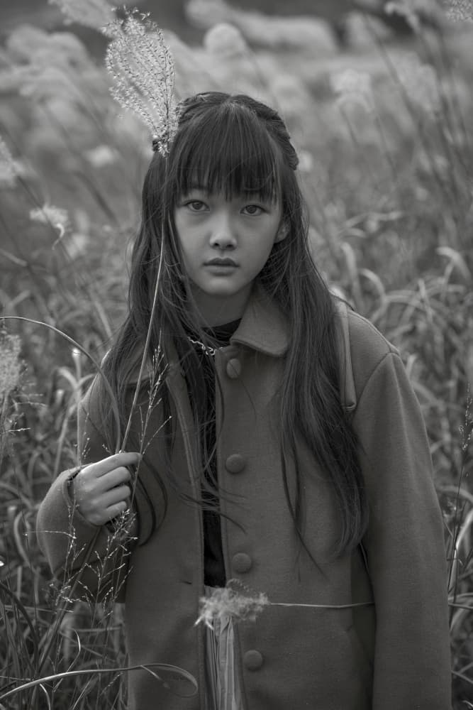 Young Girl's Quiet Gaze by Miharu † — canvas wall art