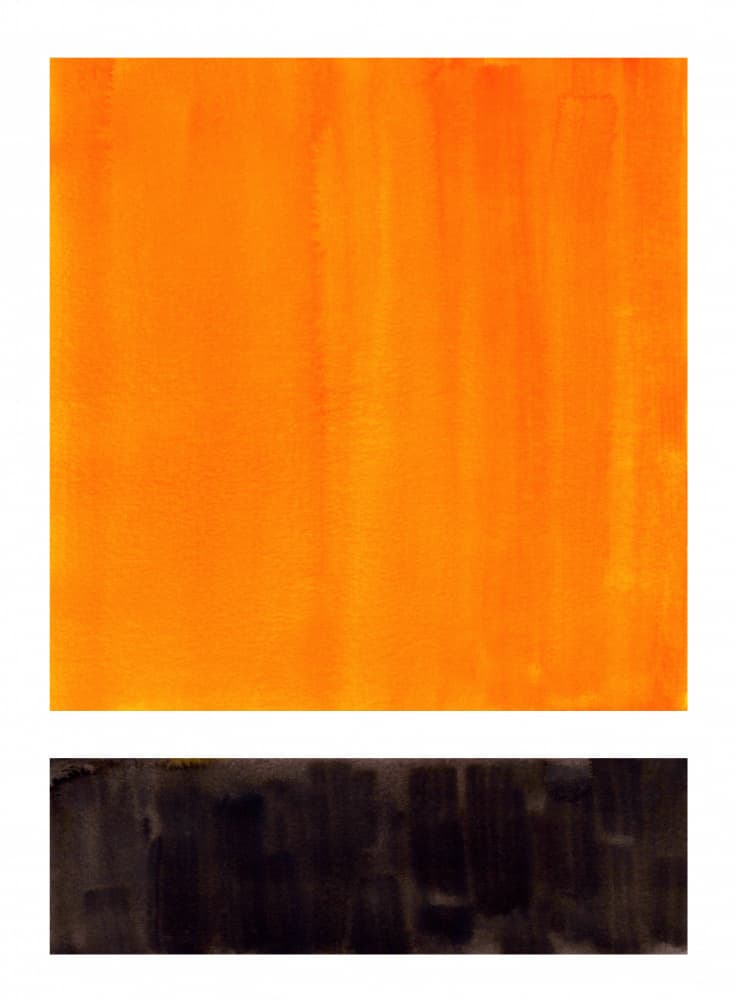 Warm Horizon Abstract by Ejaaz Haniff — canvas wall art