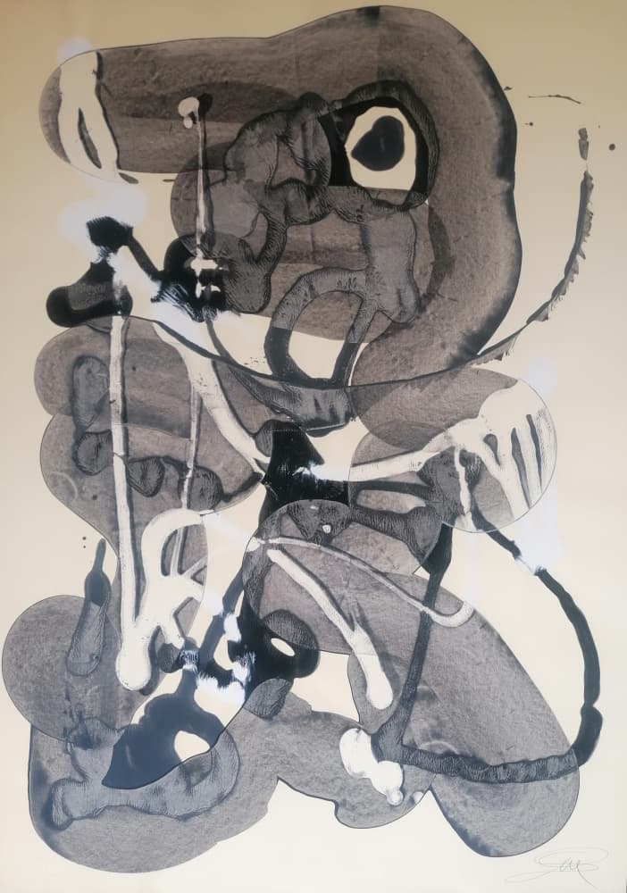 Abstract Ink Forms by Stefano Mazzolini — canvas wall art