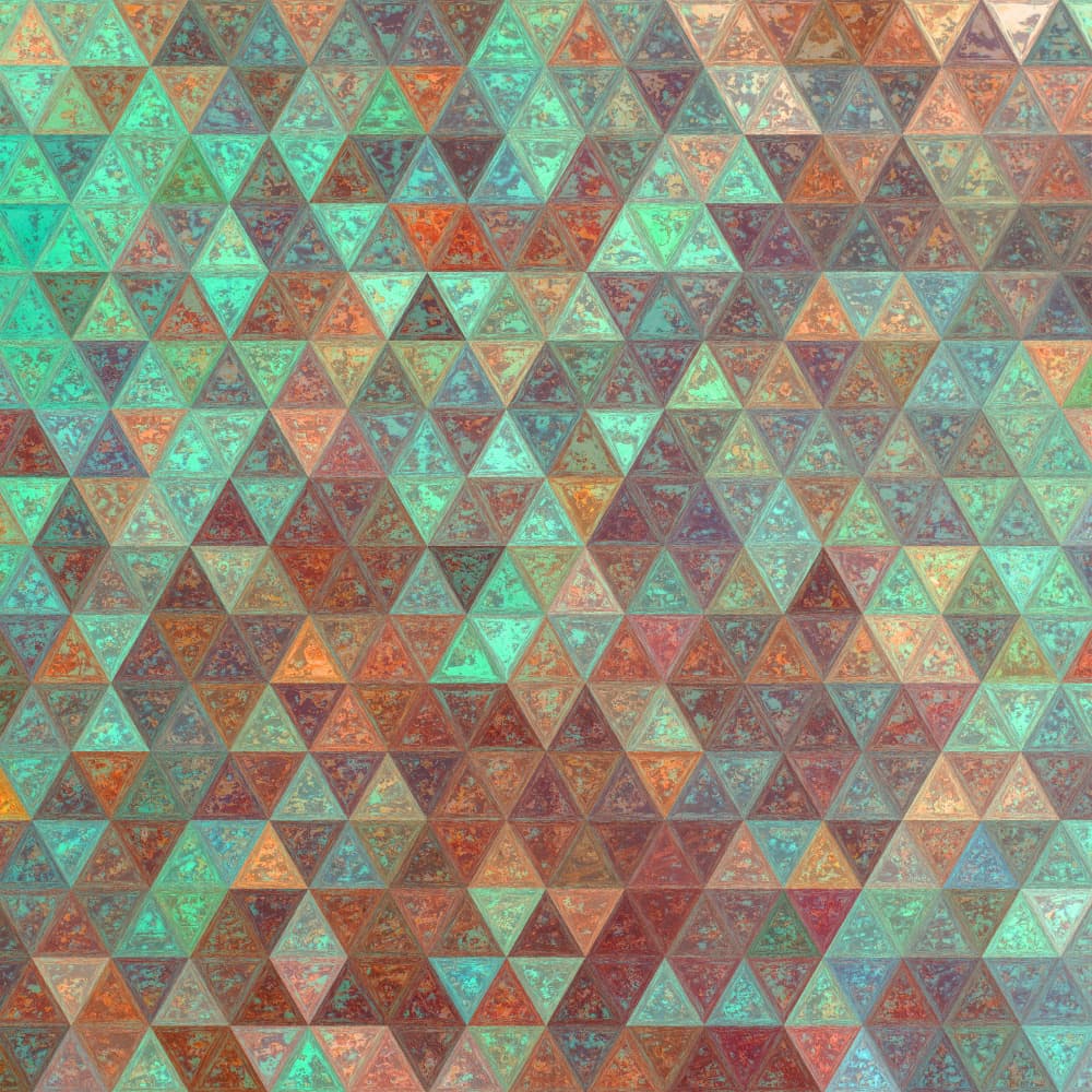 Rustic Geometric Triangles by Justyna Jaszke — canvas wall art