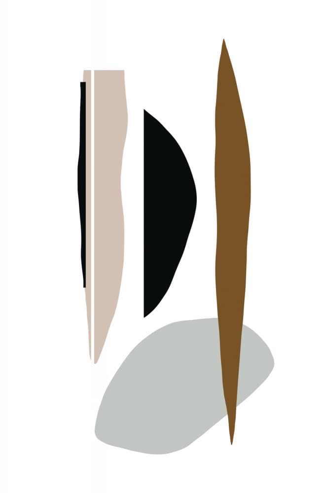 Minimalist Shapes in Harmony by uplusmestudio — canvas wall art