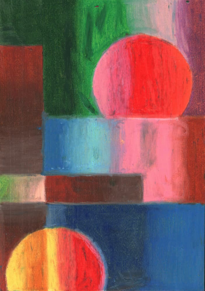Vibrant Abstract Shapes by Kulik — canvas wall art