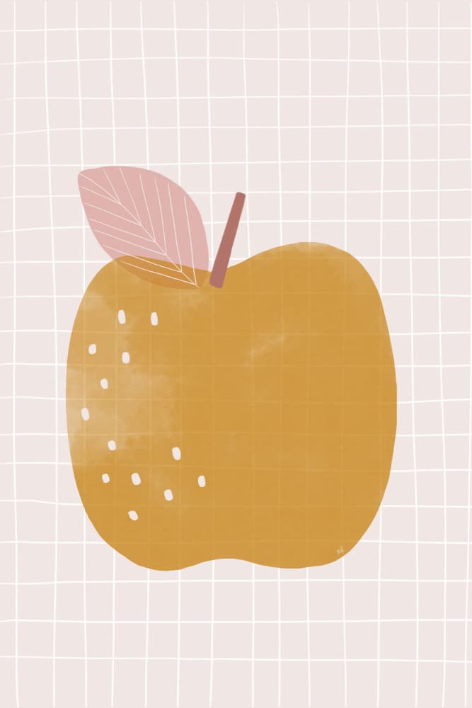 Sweet Golden Apple by Menina Lisboa — canvas wall art