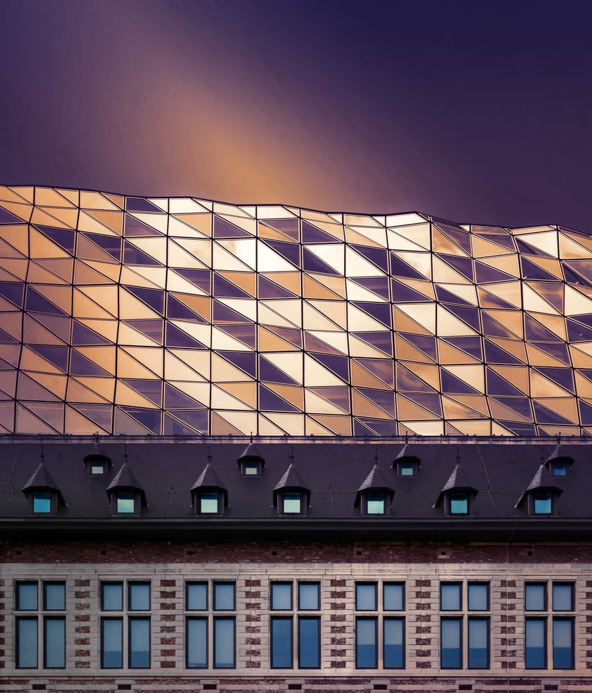 Urban Architectural Layers by Marc Huybrighs — canvas wall art
