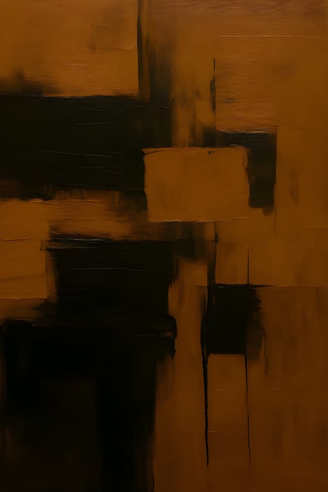 Bold Earthy Abstract by HUGO — canvas wall art