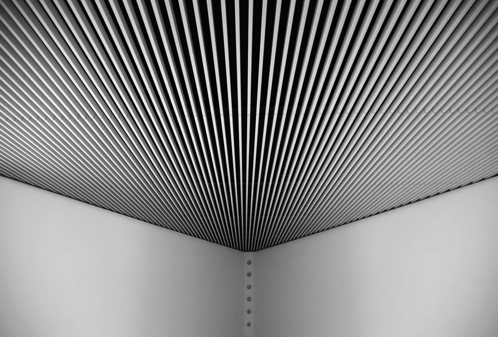 Converging Ceiling Lines by Anna Niemiec — canvas wall art