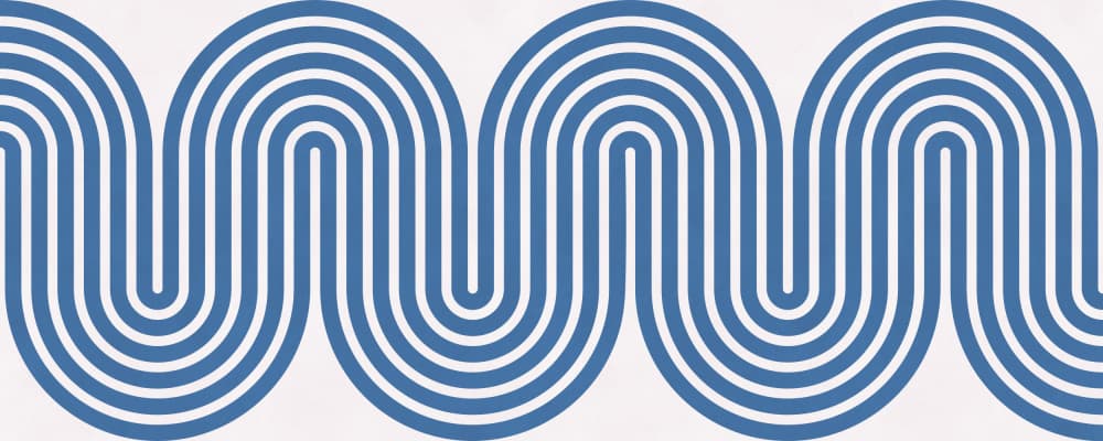 Flowing Blue Pattern by Vitor Costa — canvas wall art