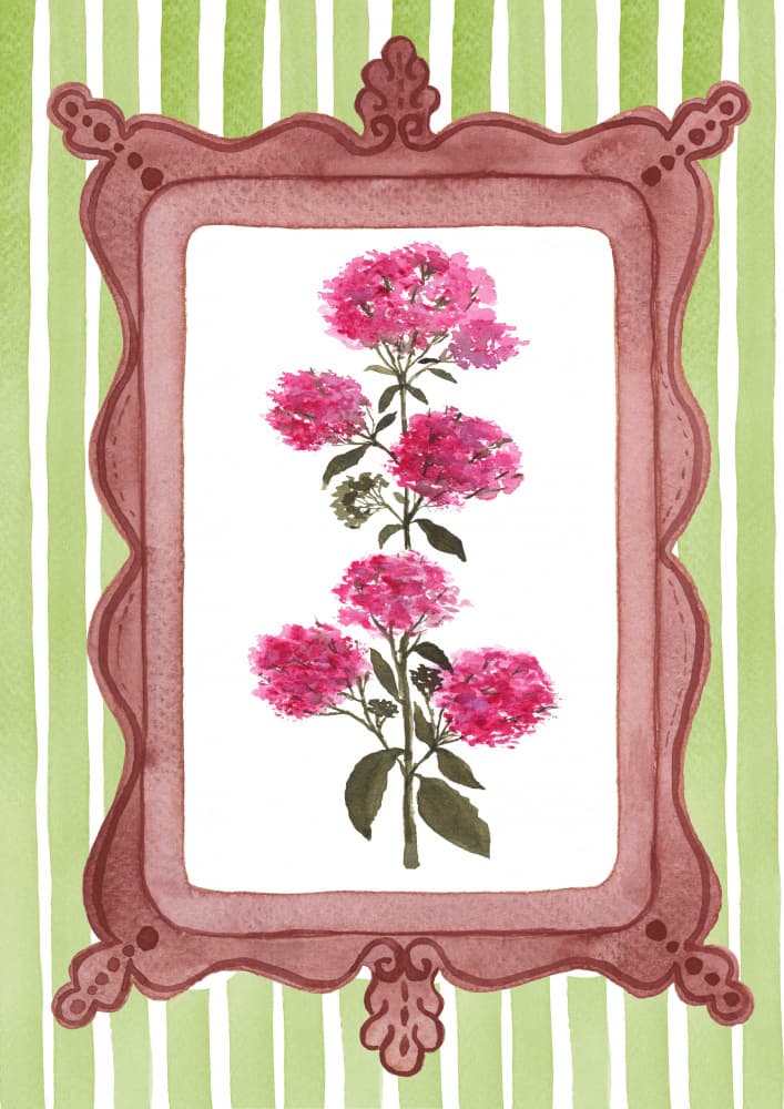 Charming Floral Frame by Suchi Deb — canvas wall art