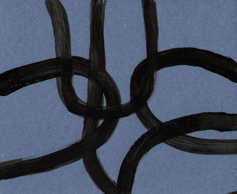 Abstract Intertwined Lines by Santhosh ch — canvas wall art