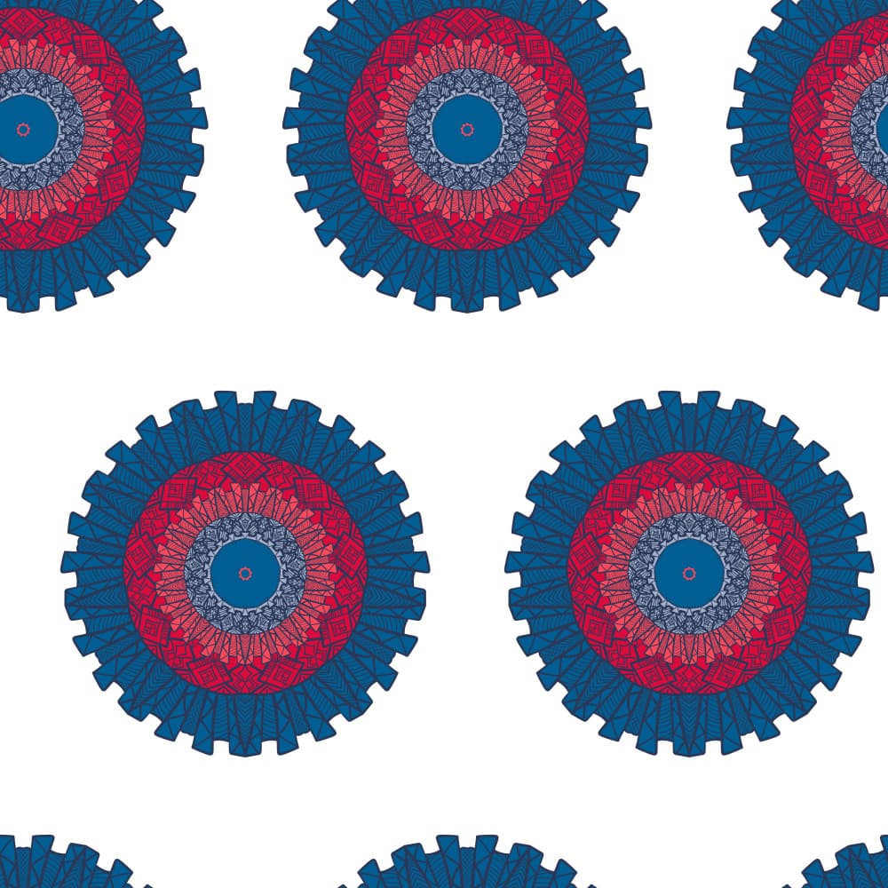 Abstract Mandala Circles by Marika Barsrsind β canvas wall art