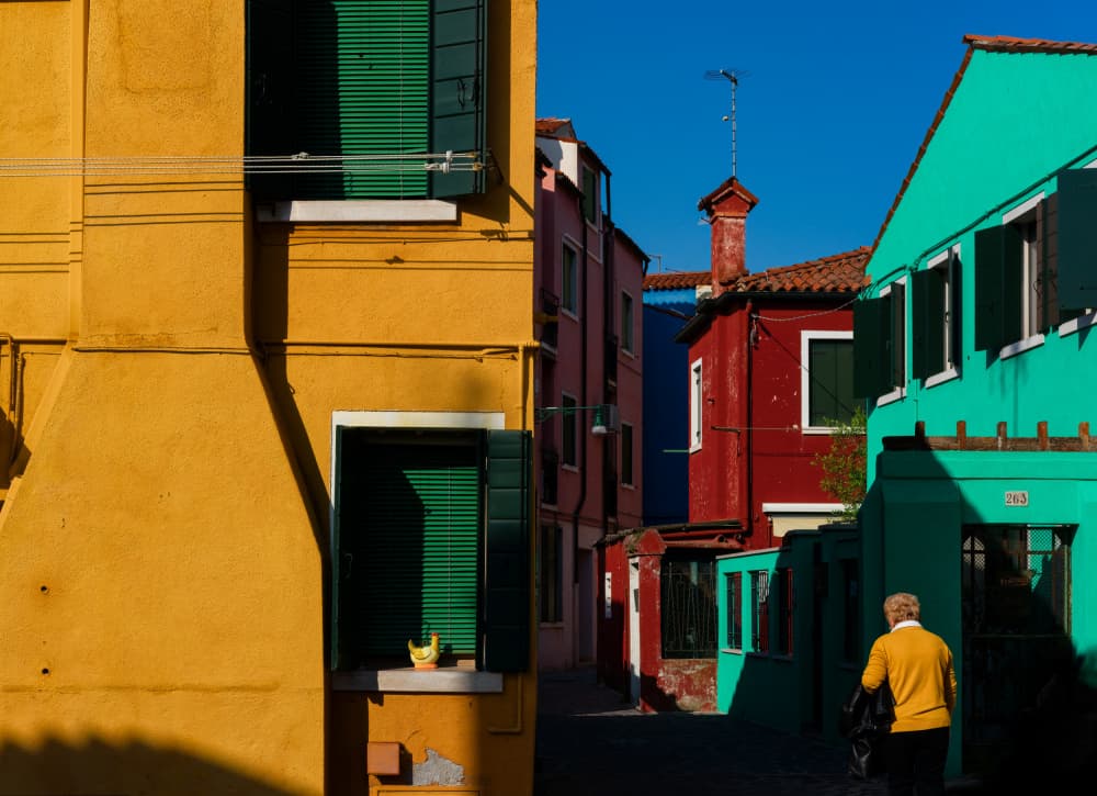 Vibrant European Alley by Tommaso Pessotto — canvas wall art