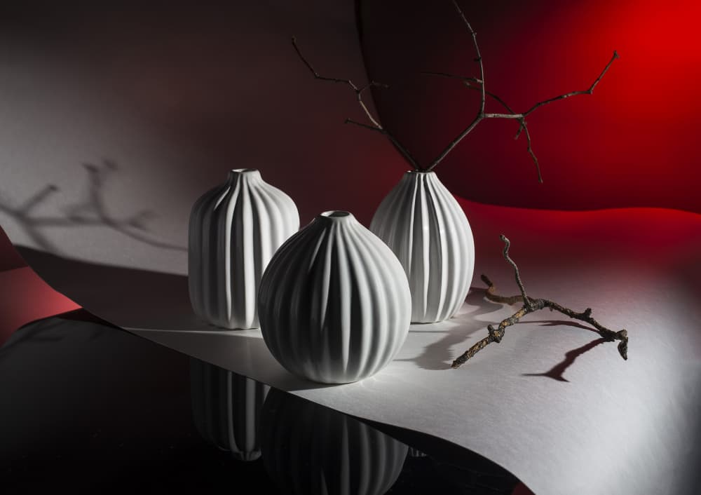 Elegant Red Still Life by Evgeniy Popov — canvas wall art