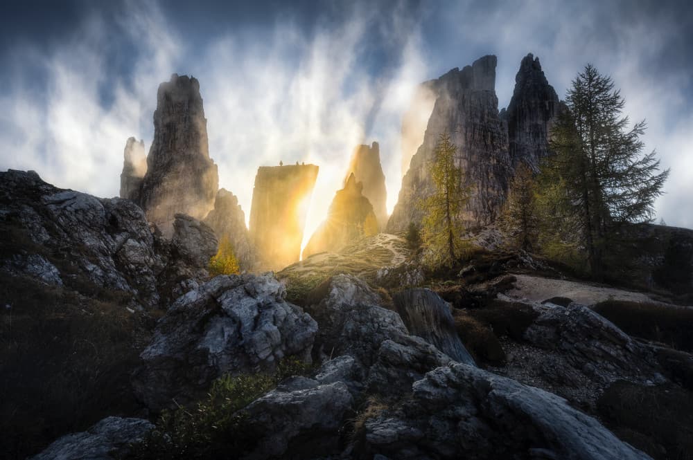 Dramatic Sunlit Formations by Marian Kuric QEP — canvas wall art