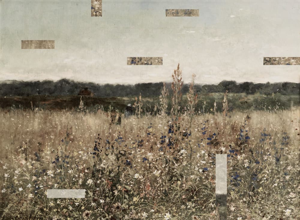 Wildflower Field Abstraction by The Art Concept — canvas wall art