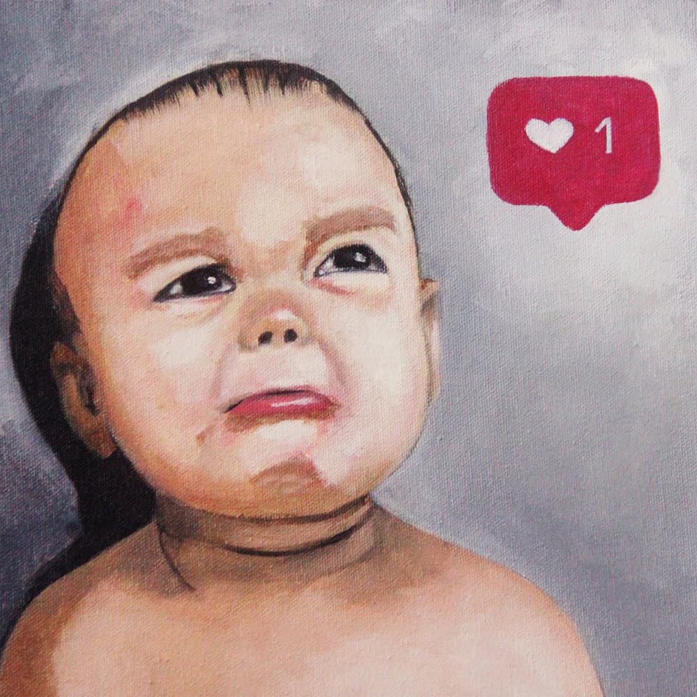 Sad Baby One Like by Gabriel Grecco — canvas wall art