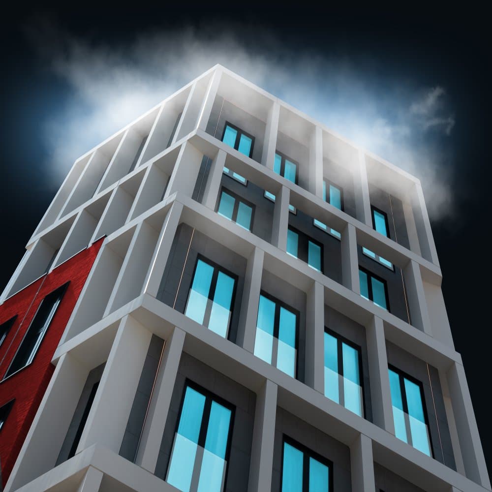 Modern Urban Facade by Marc Huybrighs — canvas wall art
