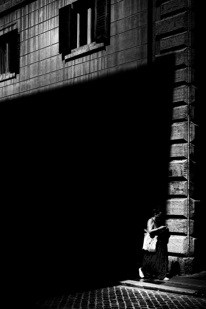 Urban Light And Shadow by Antonio Grambone — canvas wall art