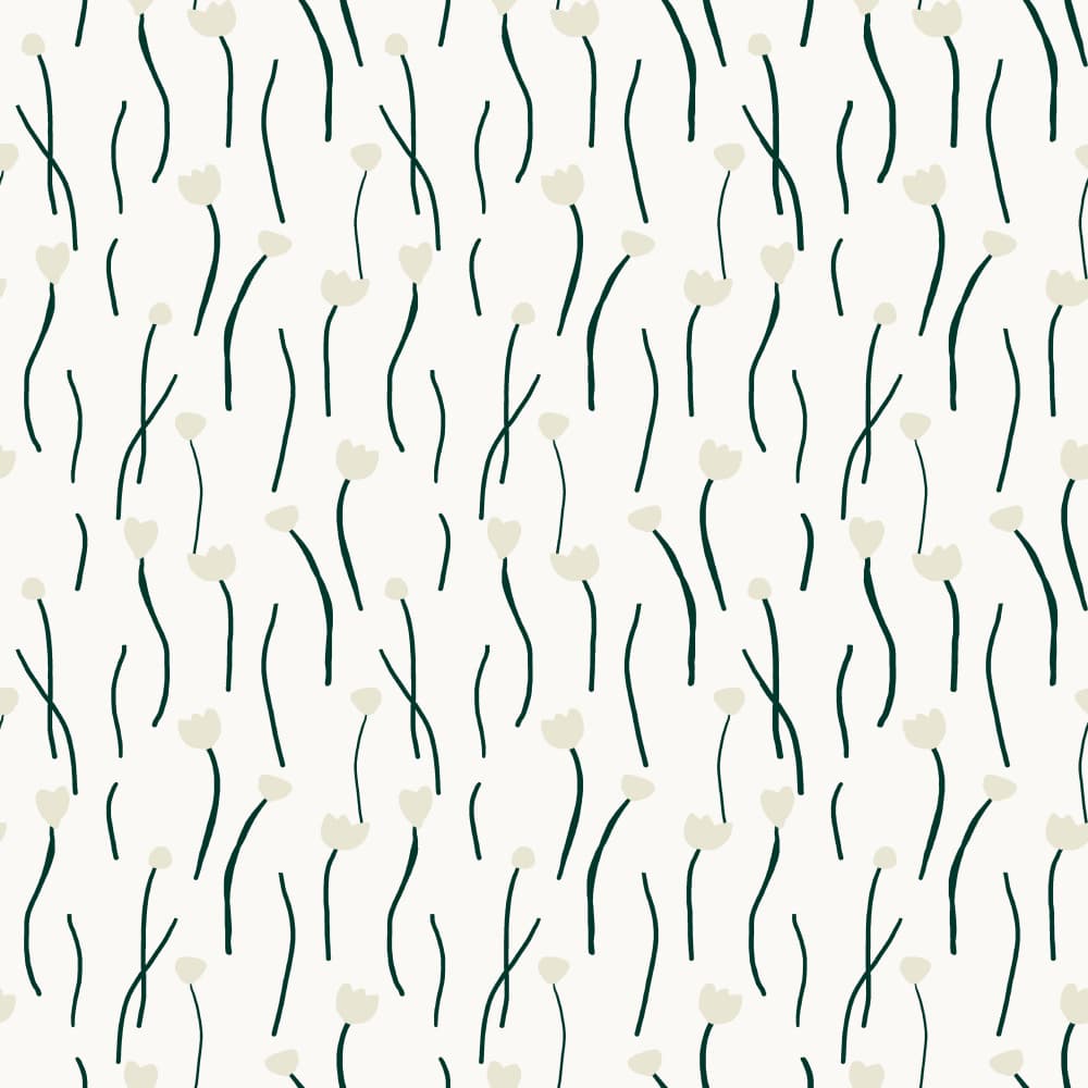 Minimalist Flower Stems by Gemma Bardot — canvas wall art
