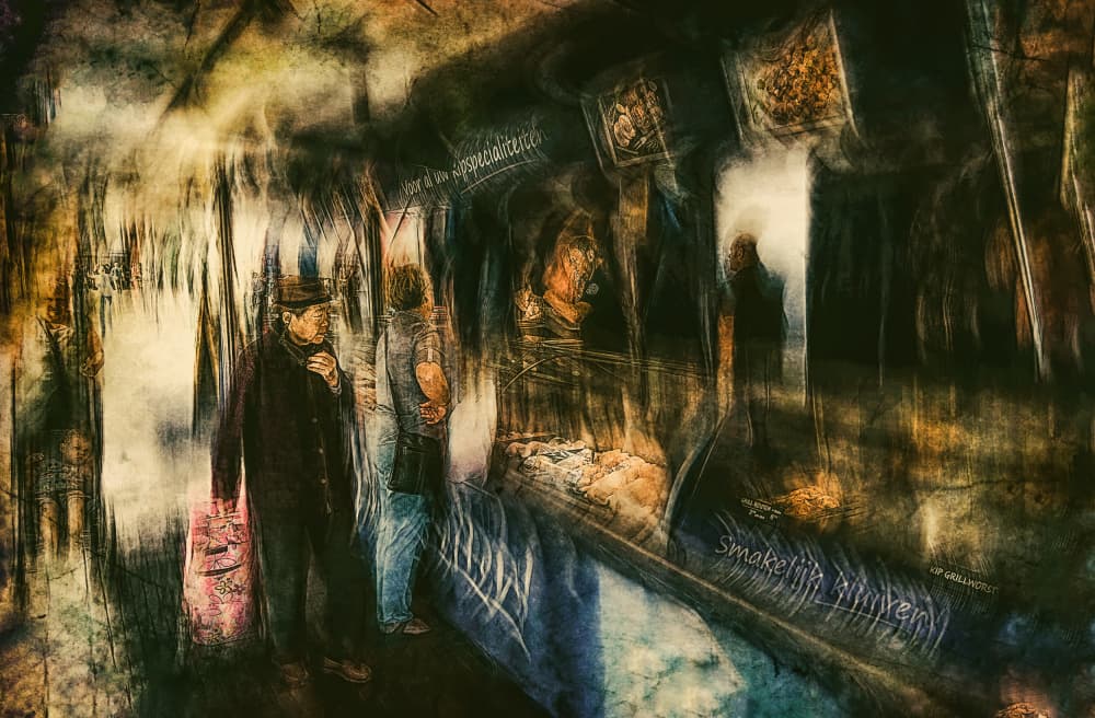 Abstract Urban Journey by Jan van der Linden — canvas wall art