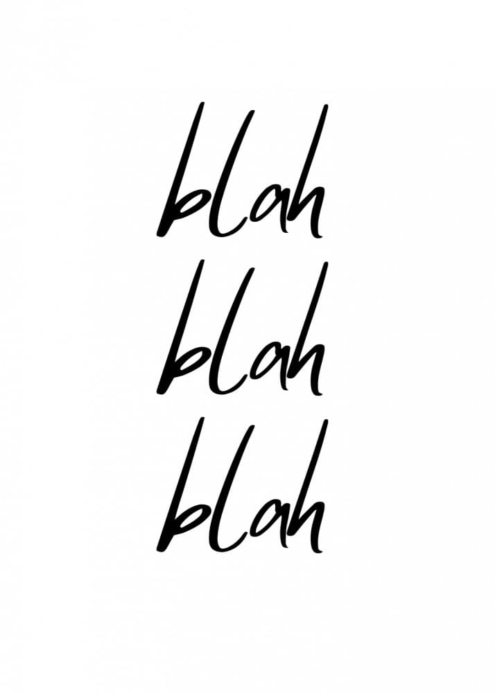 Blah Blah Blah by Kristina N. - SoulArt Shop — canvas wall art