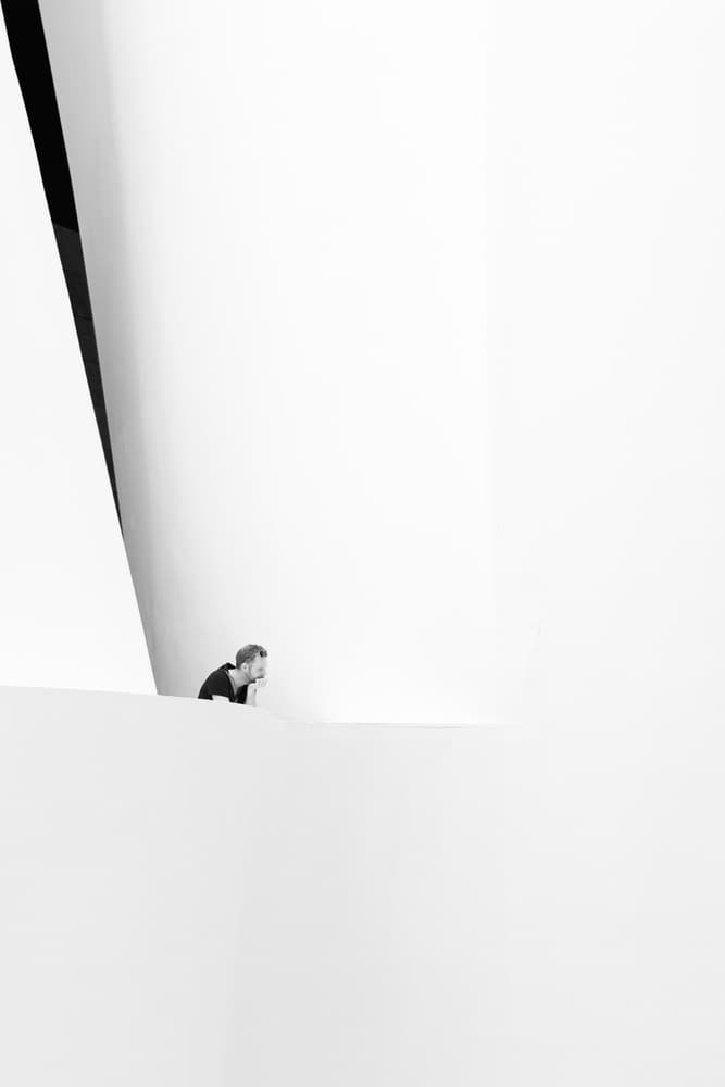 Thoughtful Man Modern Design by Olavo Azevedo — canvas wall art