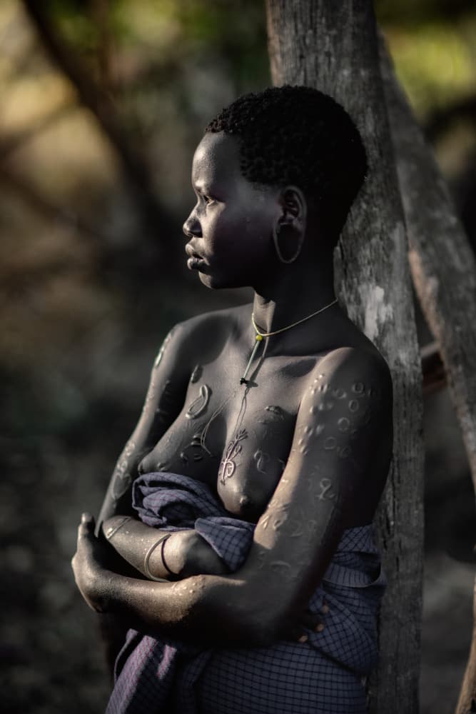 Serene Cultural Portrait by Trevor Cole — canvas wall art