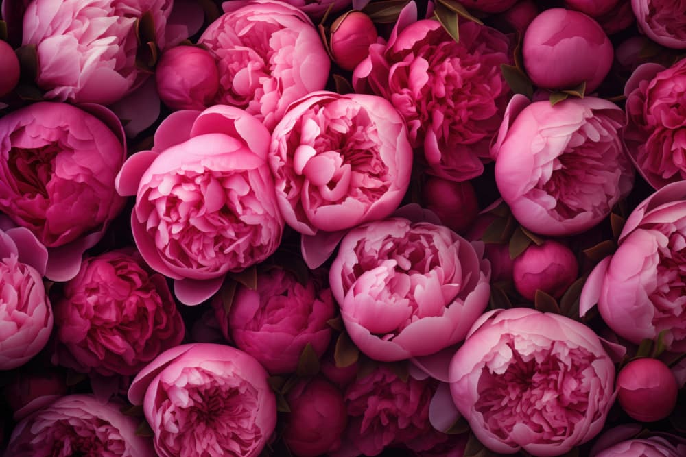 Lush Pink Peonies by Andrea Haase — canvas wall art
