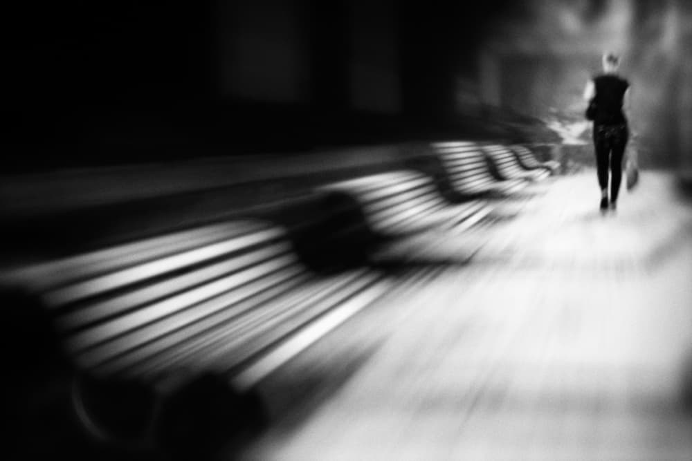Dynamic Urban Solitude by Ina Tänzer — canvas wall art