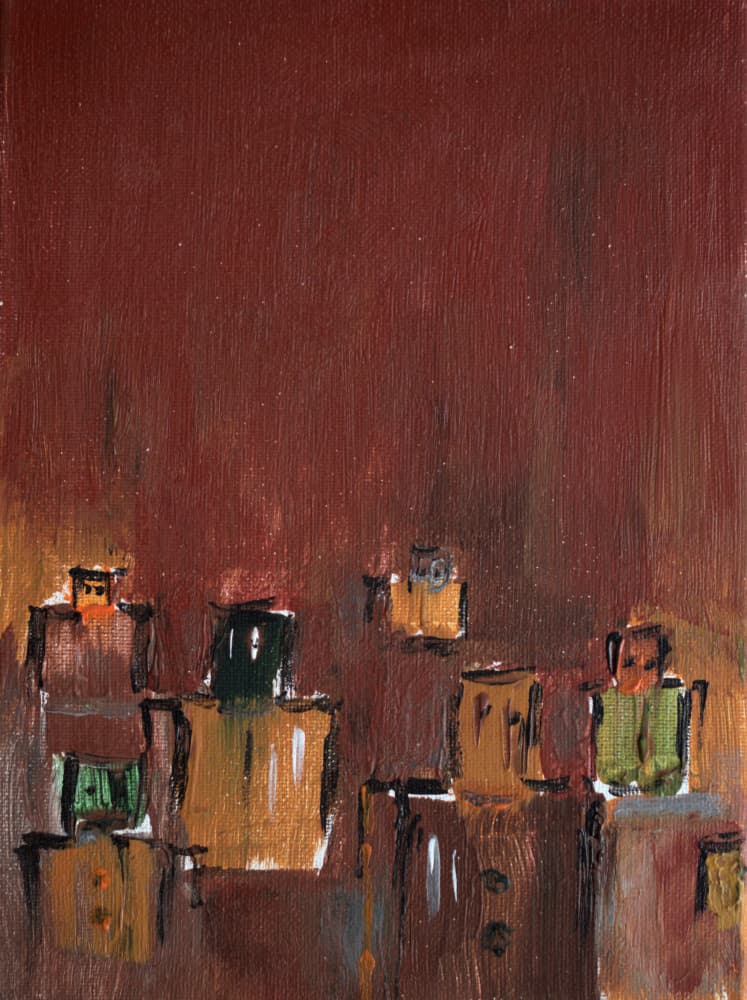 Abstract Figures by kjeld olsen — canvas wall art