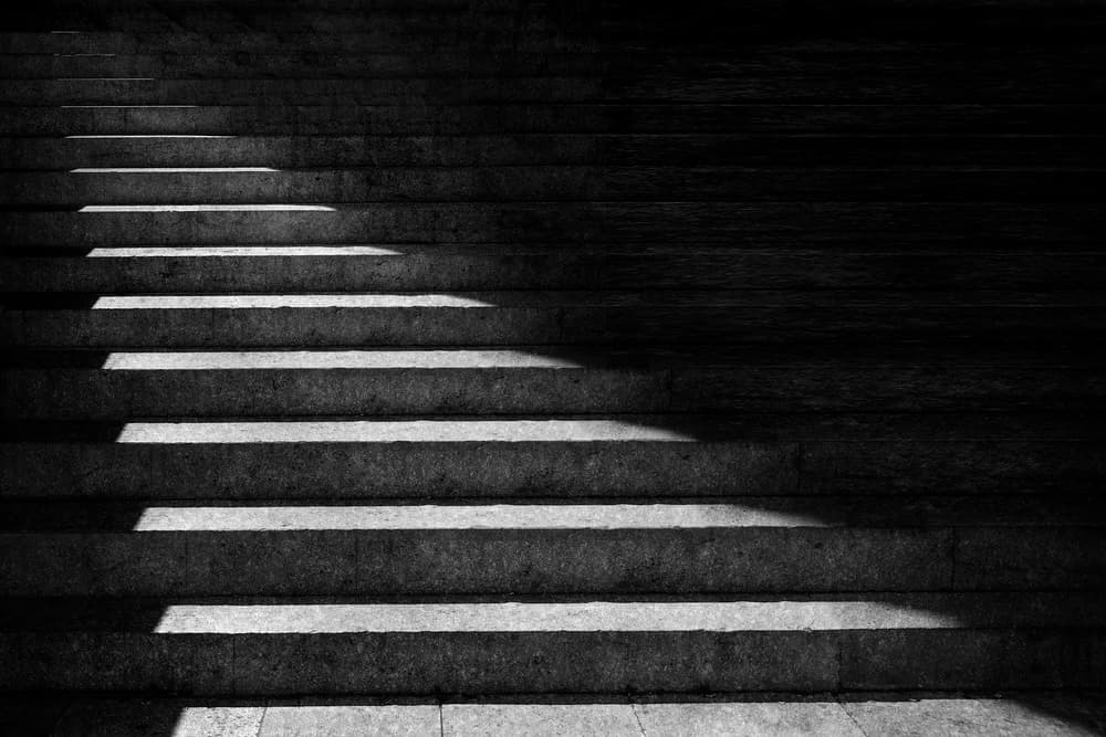 Shadowed Staircase by Ekkachai Khemkum — canvas wall art