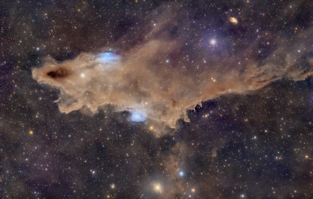 Glowing Cosmic Nebula by Rosa María Rodríguez — canvas wall art