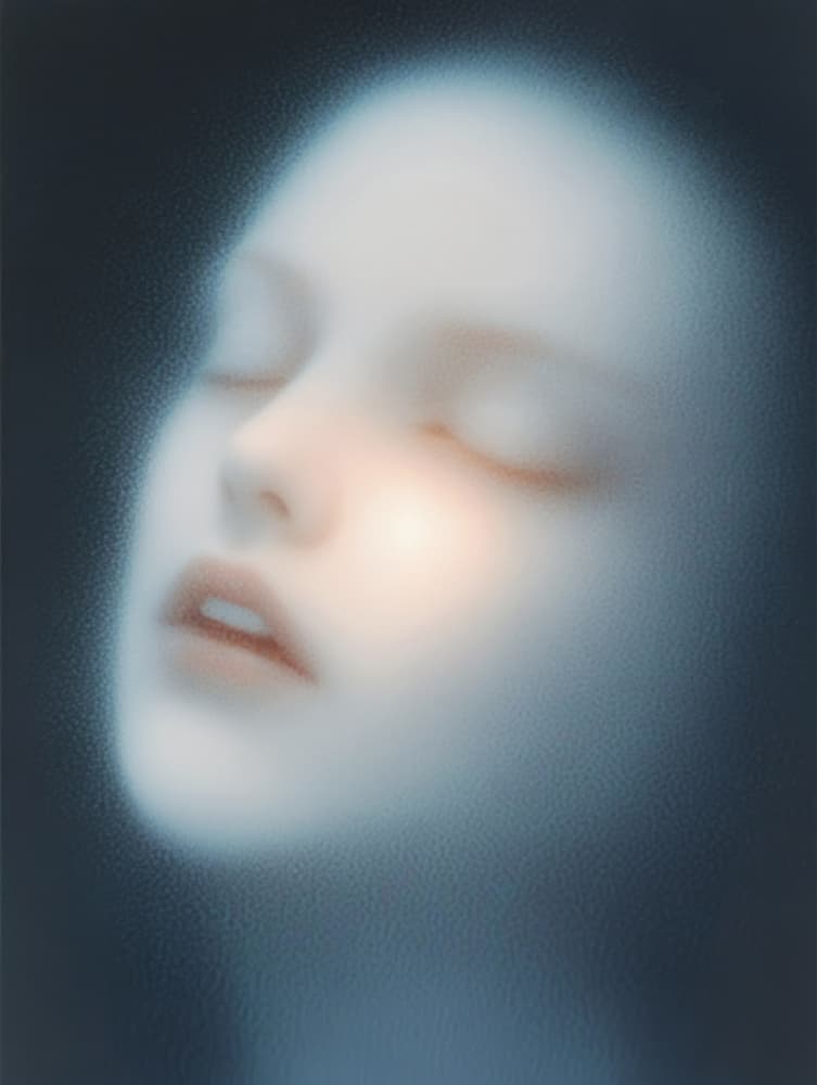 Ethereal Serene Portrait by Bilge Paksoylu — canvas wall art