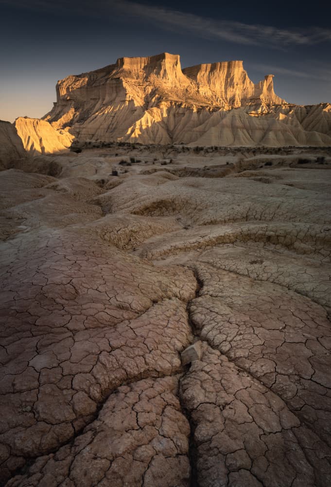 Golden Desert Badlands by Karol Nienartowicz — canvas wall art