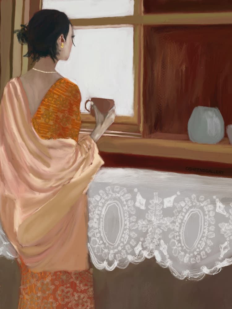Quiet Morning Window by Osheensgallery — canvas wall art